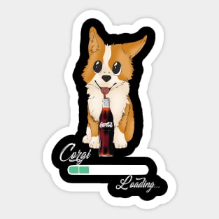 Corgi Loading Sticker